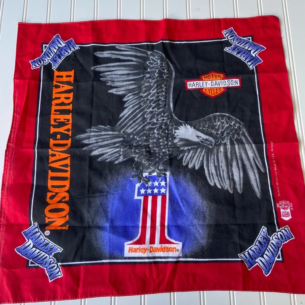 Harley Davidson Vintage Eagle Bandana Made in the USA
